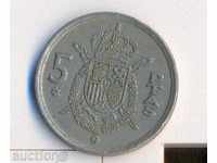 Spania 5 pesetas 1975