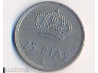 Spania 25 pesetas 1975