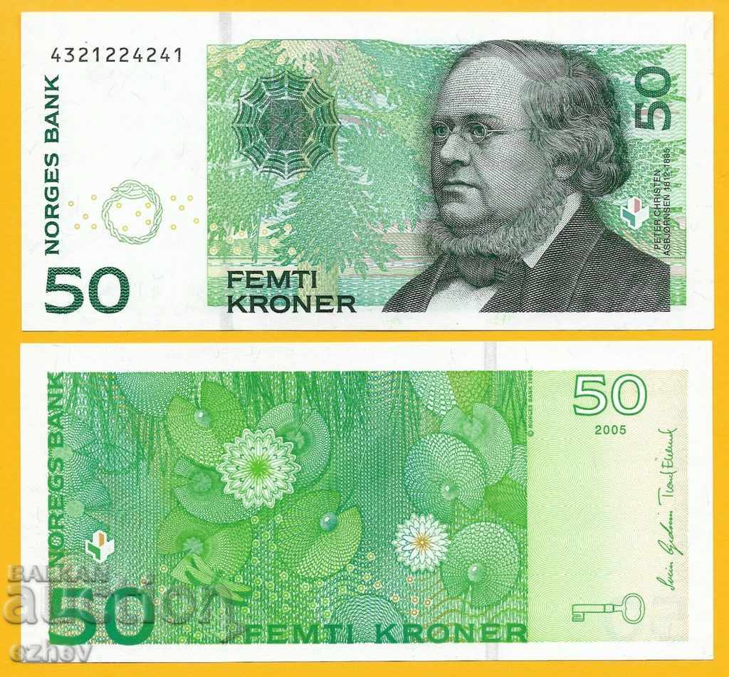 Norvegia 50 coroane 2005 UNC