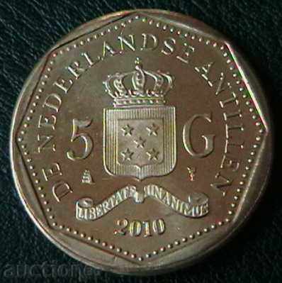 5 Gulden 2010, Dutch Antilles