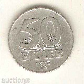 +Унгария  50  филера  1973 г.