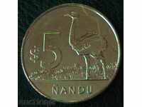 5 песо 2011, Уругвай