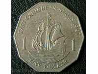 1 долар 1997, Източно Карибски Щати