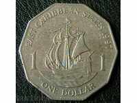 1 dolar 1997 East Caraibe