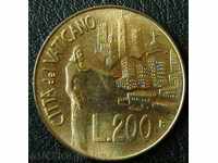 200 liras 1991, Vatican