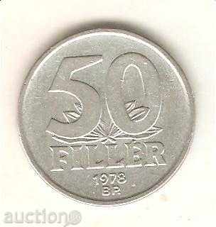 +Унгария  50  филера  1978 г.