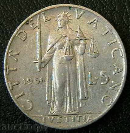 5 pounds 1951, Vatican City