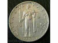 5 lire 1951, Vatican