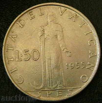 50 λίρες 1955, Βατικανό