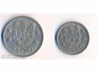 Португалия, лот от 2 монети 1980 г.