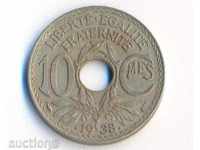 Franța 10 centime 0.1938. an