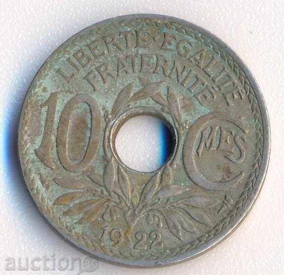 Franța 10 centime 1922