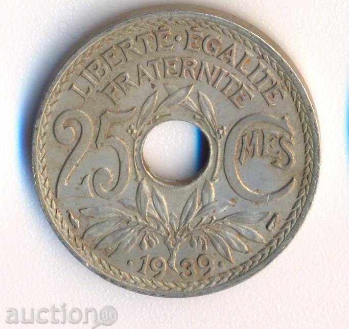 Франция 25 сантима .1939. година