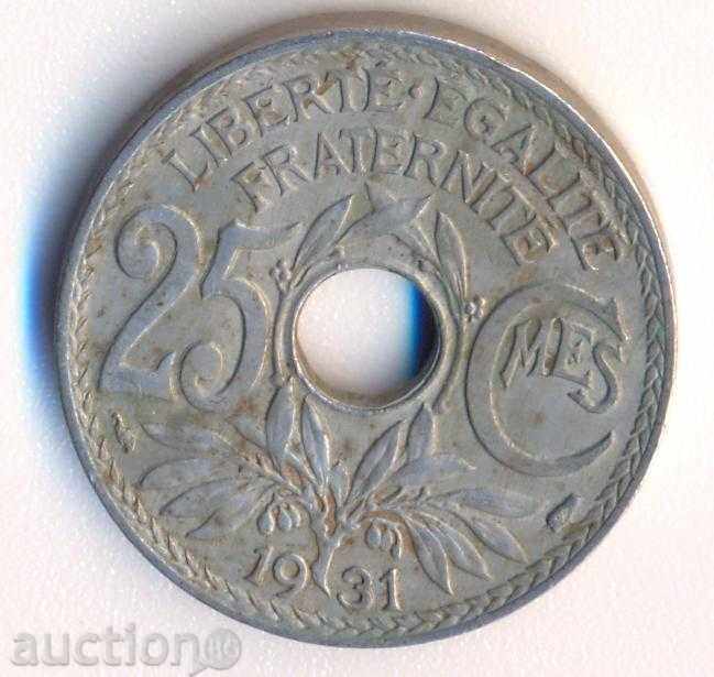 France 25 centimeters 1931