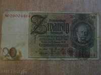 Banknote of 20 Reichmarks