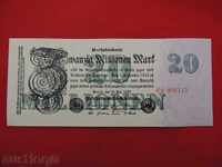 Banknote 20,000,000 Marks 1923 Germany UNC - COMPARE AND VALUE