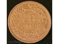 1/2 франк 1981, Швейцария