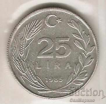 Turkey 25 pounds 1985