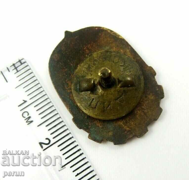 Delivery of YOUNG TECHNICIAN-RARE ENAMEL SIGN WITH SCREW-1955 Delivery of YOUNG TECHNICIAN-RARE ENAMEL SIGN WITH SCREW-1955