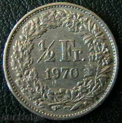 1/2 franc 1970, Switzerland
