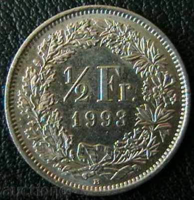 1/2 franc 1993, Elveția