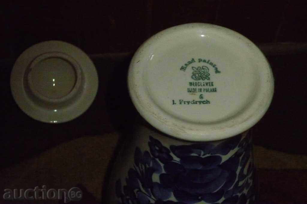 Delivery of Hand painted porcelain vase, porcelain