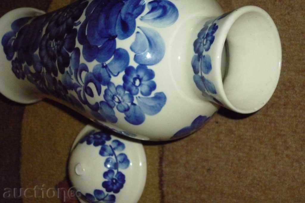 Hand painted porcelain vase, porcelain - 5
