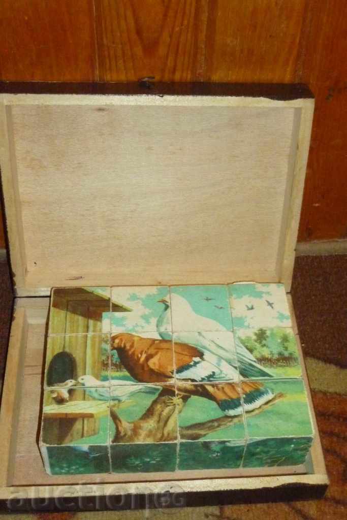 Παράδοση παζλ κύβος παιχνίδι Παλιά παιδιών Παράδοση παζλ κύβος παιχνίδι Παλιά παιδιών