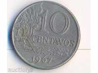 Бразилия 10 сентавос 1967 година