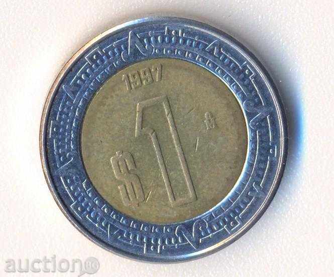 Mexico 1 peso 1997 year