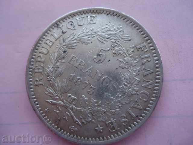 Auction  5 francs 1873 A France