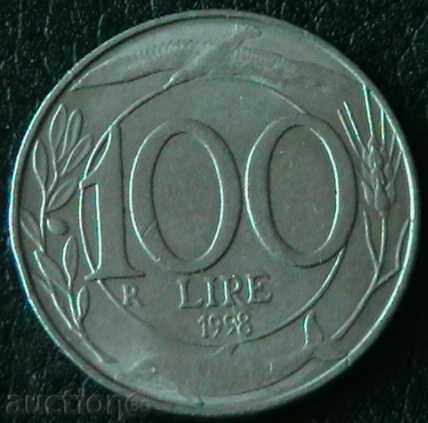 100 λίρες το 1998, η Ιταλία