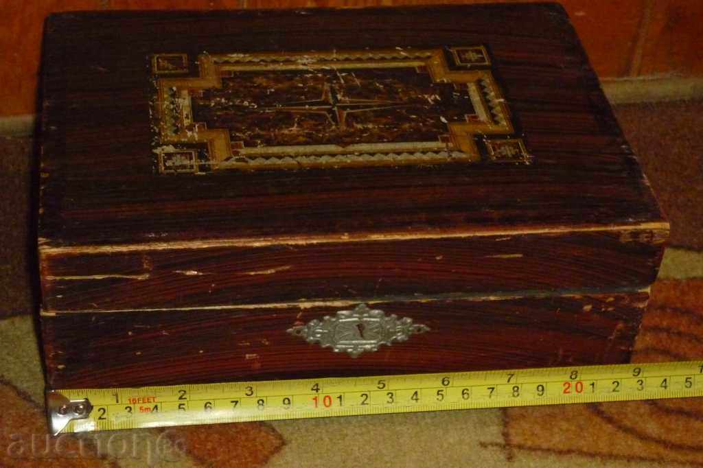 Auction Ancient wooden box Auction Ancient wooden box
