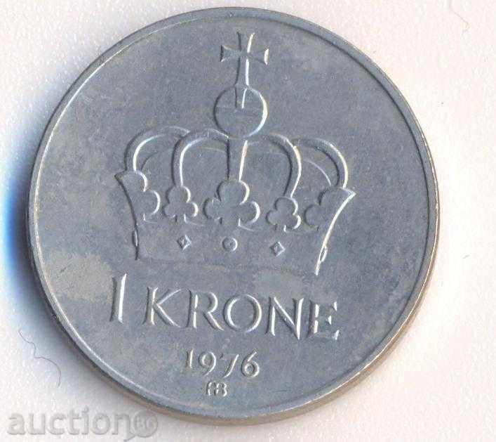 Norvegia 1 krone 1976