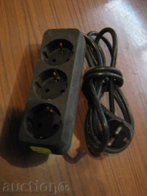 Extension with three sockets - 2 m - 29