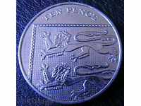 10 pence 2011, UK