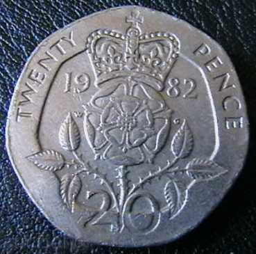 20 pence 1982, Great Britain