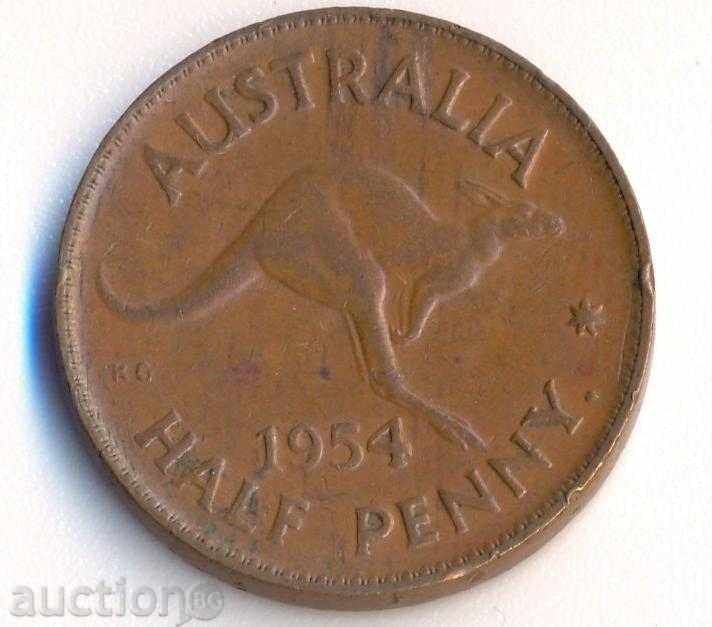 Australia jumătate ban 1954