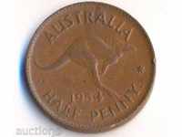 Αυστραλία μισό δεκάρα 1954