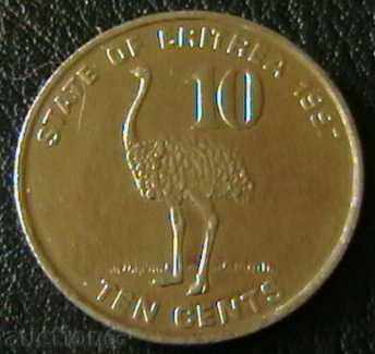 10 цент 1997, Еритрея
