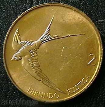 2 tolar 1999, Slovenia with price € 0.29 | 0.57 BGN