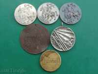 Lot of medals, pendants, and tokens