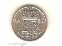 + Olanda 25 de cenți 1956