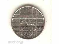 +Холандия  25 цента    1984 г.