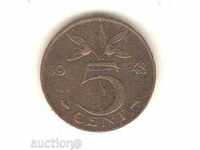 + Olanda 5 cenți 1948