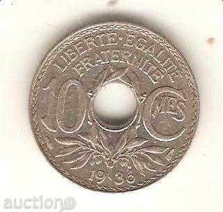 + Γαλλία 10 centimes 1936