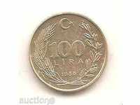 Turcia + 100 liras 1988