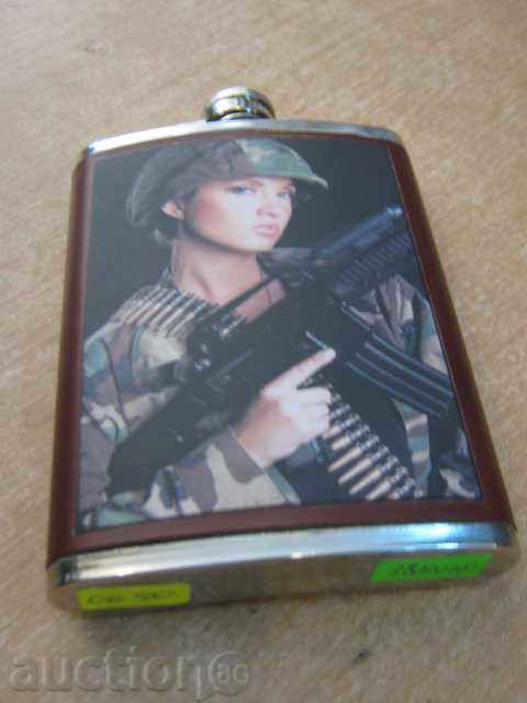 Δημοπρασία Μεταλλικό μπουκάλι με μια εικόνα της τσέπης - 2 Δημοπρασία Μεταλλικό μπουκάλι με μια εικόνα της τσέπης - 2