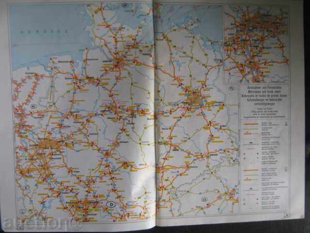 Atlas "Deutschland Europa 96/97" - 144 pp. with price 7.00 BGN | € 3.58