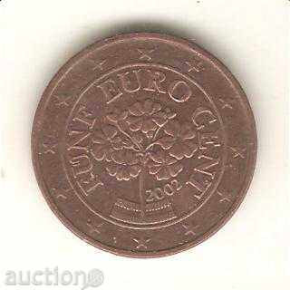 + Austria 5 euro cents 2002 with price 0.30 BGN | € 0.15 + Austria 5 euro cents 2002 with price 0.30 BGN | € 0.15
